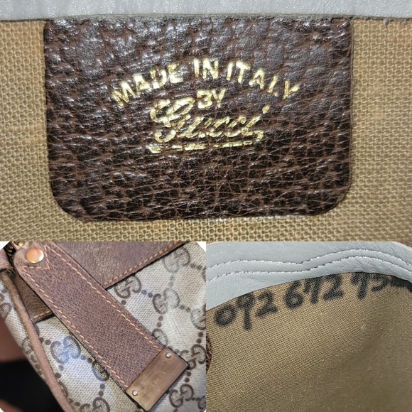 Gucci Gg Supreme Canvas Sherry Web Ophidia Duffle Gym Travel Weekend Bag Authent - Picture 5 of 15